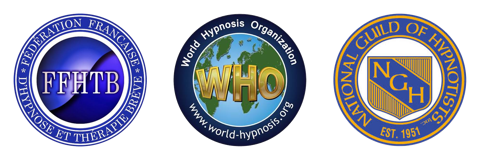Certifications FFHTB, World Hypnosis Organization et National Guild of Hypnotists